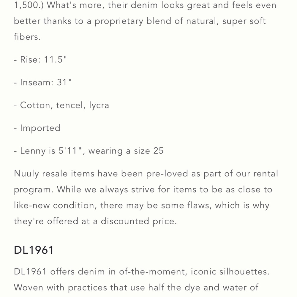 GUC DL1961 Hepburn Jeans - Picture 4 of 4